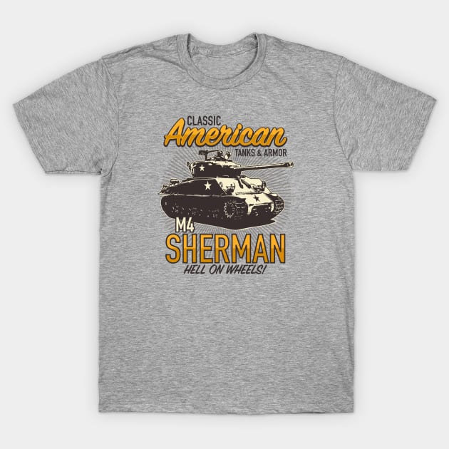 M4 Sherman Tank T-Shirt by Billy Goat TP